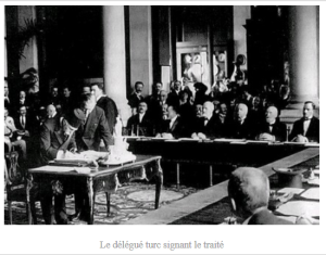Signature du traité de Sevres en 1920