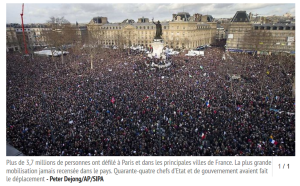 Le 11 janvier 2015, Place de la République