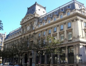 Le siège du Crédit Lyonnais à Paris
