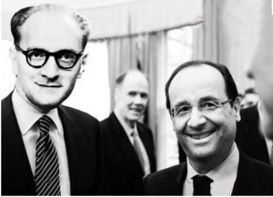MM. Guy Mollet et François Hollande